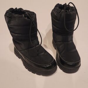Kids Black Winter Boots